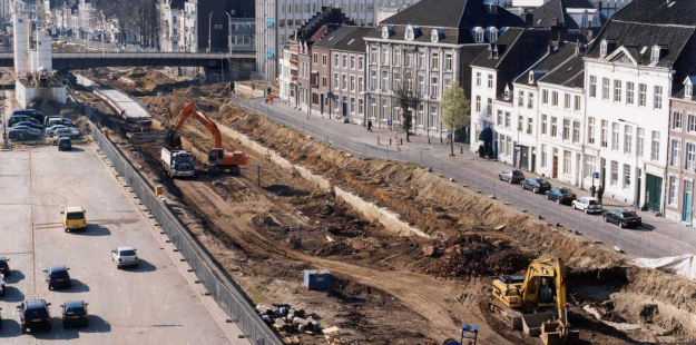 Binnenstedelijk bouwen Maasboulevard Maastricht