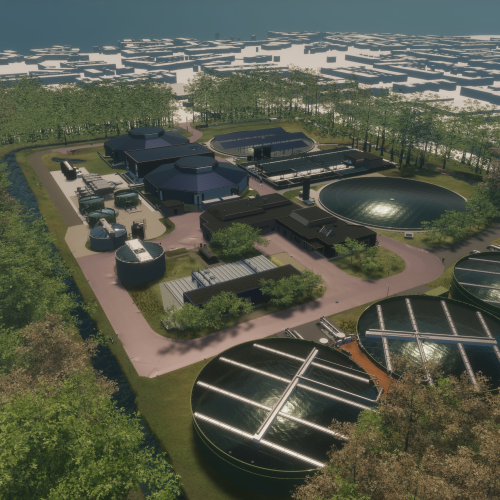 Nieuwe RWZI Zeist visualisatie