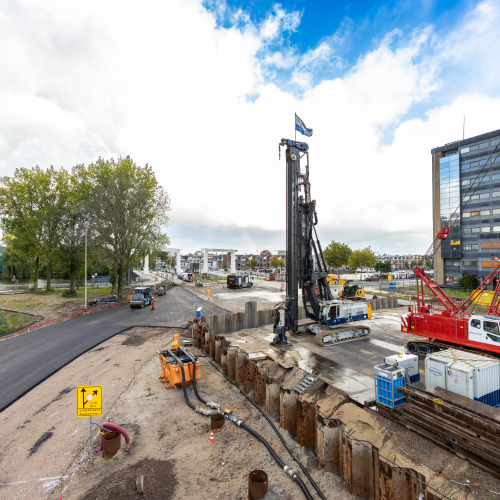 OV-Knooppunt Haarlem Spaarnepoort - Damwanden