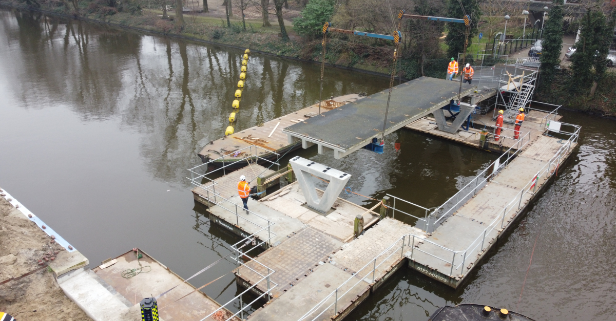 Van Hattum en Blankevoort renoveert eerste brug in Amsterdam met geopolymeerbeton Van Hattum