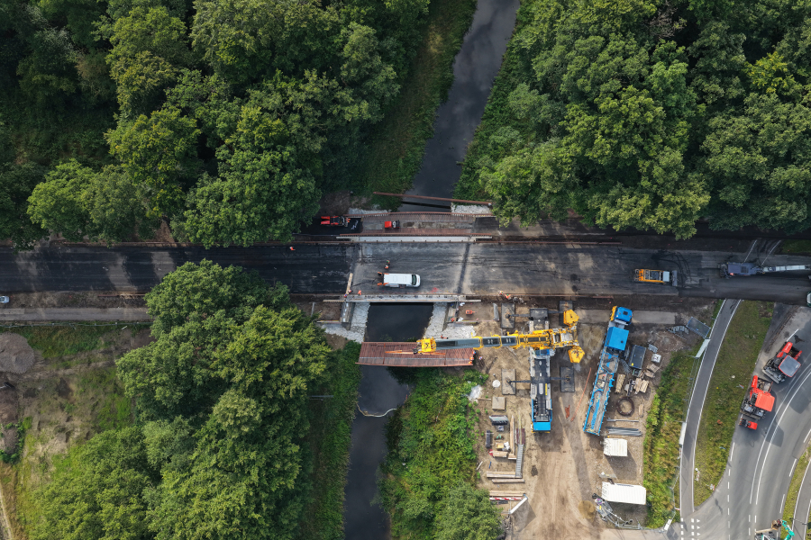 Vloedstegenbrug Haaksbergen Werkzaamheden