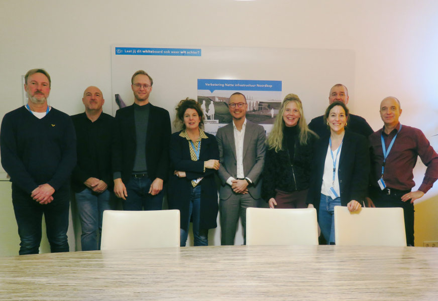 Groepsfoto tekenmoment - Gemaal Oostoever