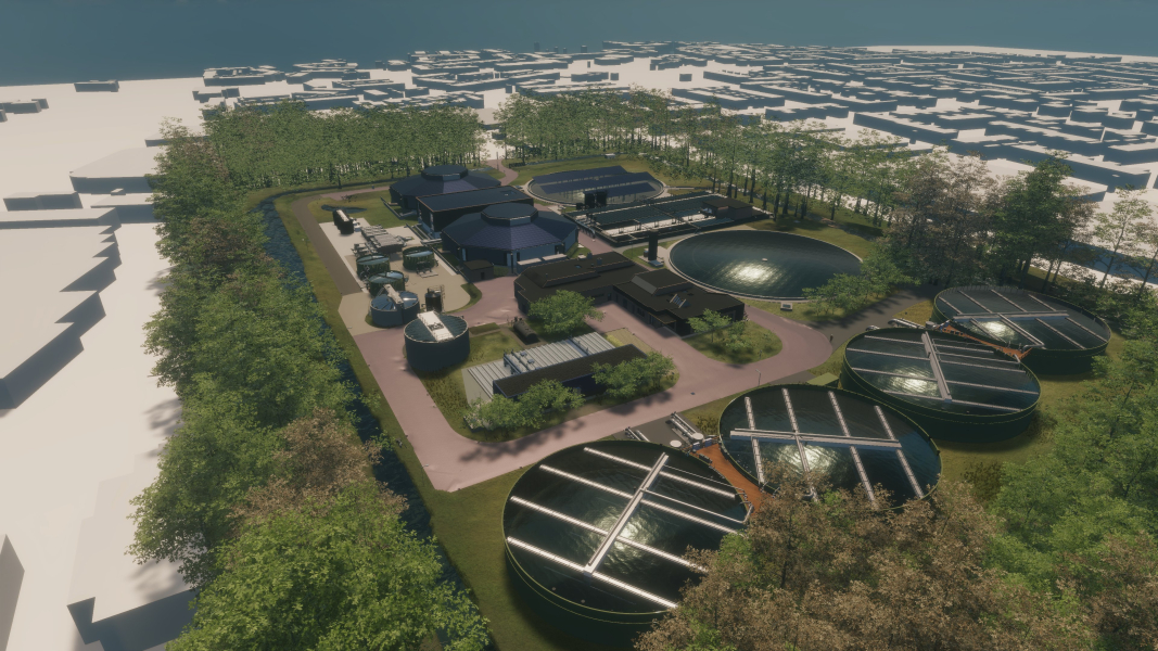 Nieuwe RWZI Zeist visualisatie