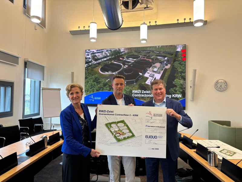 RWZI Zeist - Handtekening contract fase 2