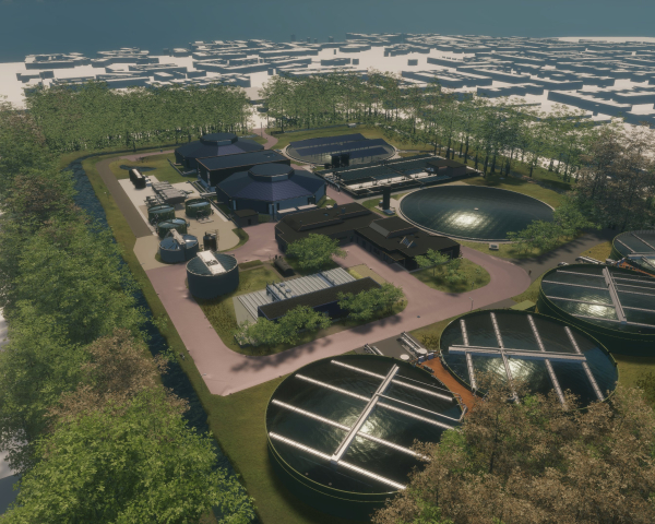 Nieuwe RWZI Zeist visualisatie